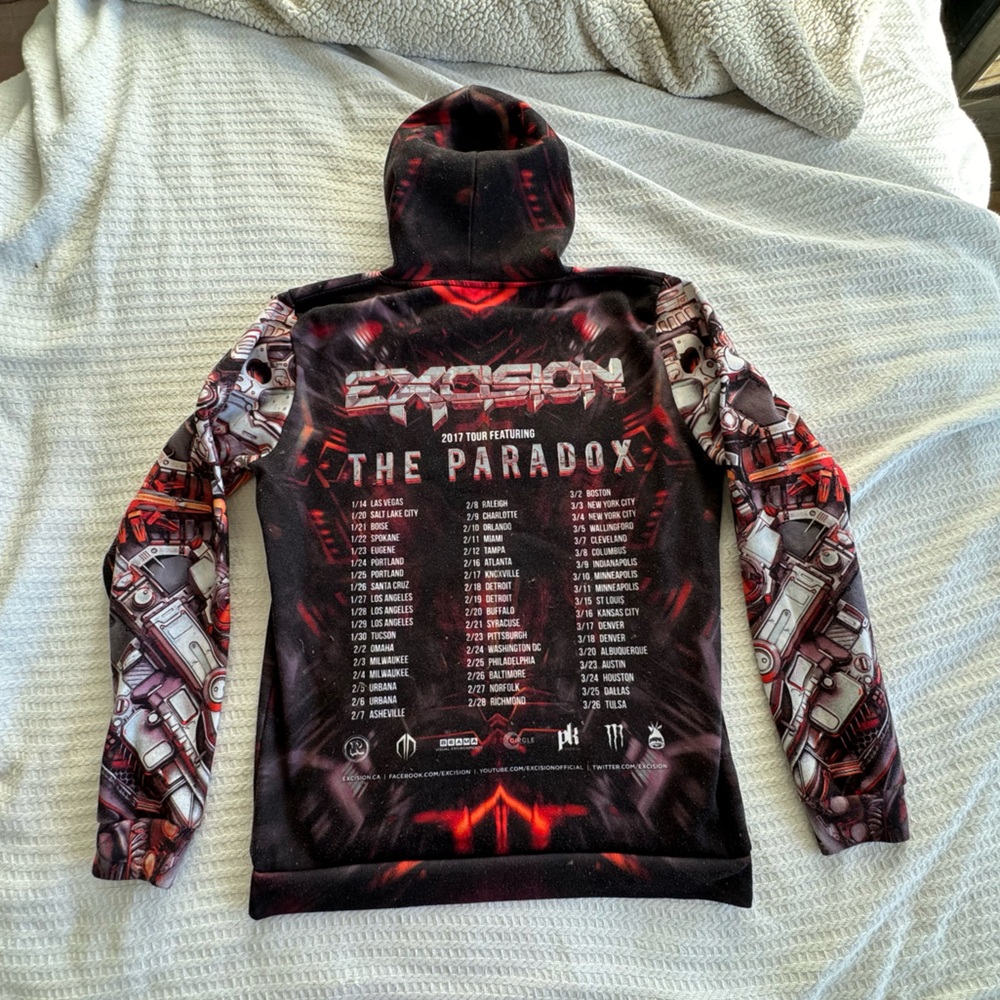 “The Paradox” 2017 Excision Black and Red Hoodie
